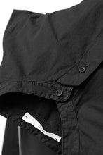 Load image into Gallery viewer, daub LONG SLEEVE SHIRT / DYED COTTON BROAD (BLACK)