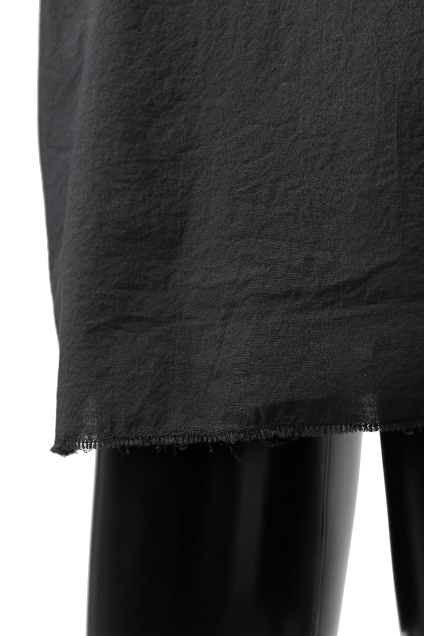 画像をギャラリービューアに読み込む, daub DYEING MINIMAL SS SHIRT / ORGANIC COTTON (BLACK)