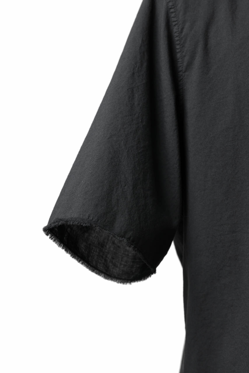 画像をギャラリービューアに読み込む, daub DYEING MINIMAL SS SHIRT / ORGANIC COTTON (BLACK)