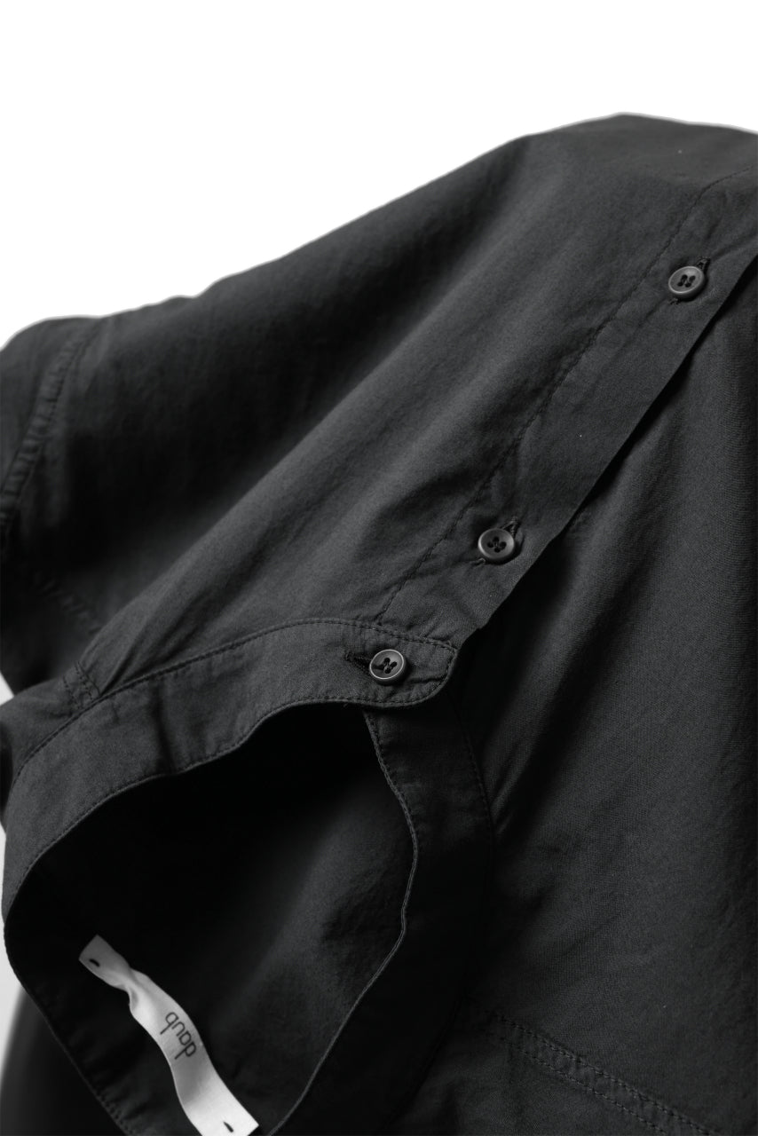 画像をギャラリービューアに読み込む, daub DYEING MINIMAL SS SHIRT / ORGANIC COTTON (BLACK)