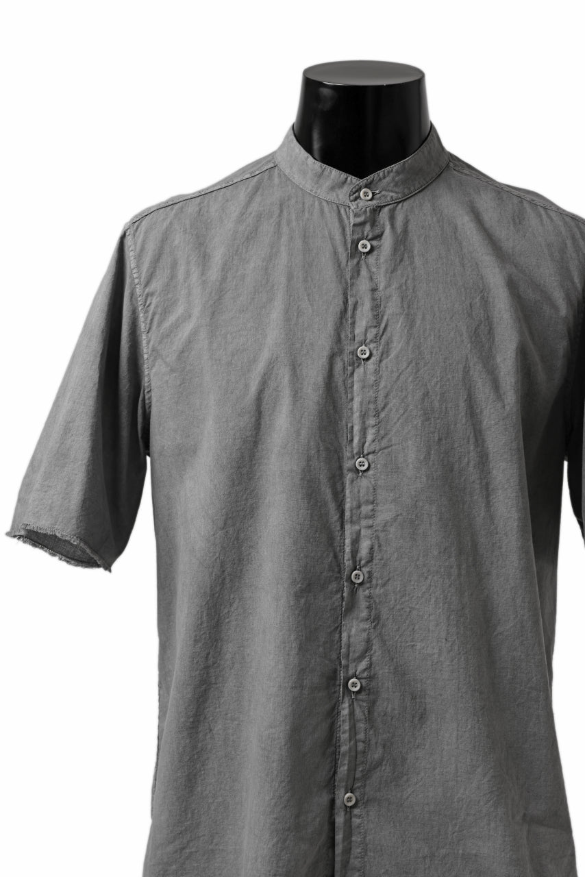 Load image into Gallery viewer, daub SHORT SLEEVE SHIRT / COLD DYED ORGANIC COTTON (GREY)