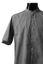 Load image into Gallery viewer, daub SHORT SLEEVE SHIRT / COLD DYED ORGANIC COTTON (GREY)