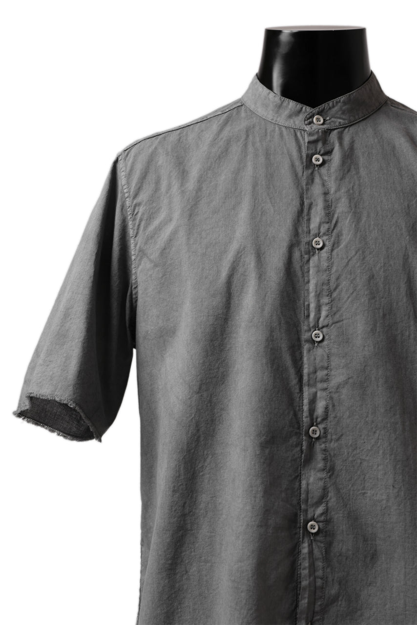 Load image into Gallery viewer, daub SHORT SLEEVE SHIRT / COLD DYED ORGANIC COTTON (GREY)