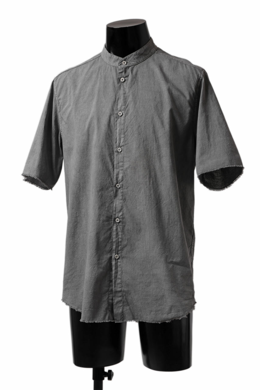 Load image into Gallery viewer, daub SHORT SLEEVE SHIRT / COLD DYED ORGANIC COTTON (GREY)