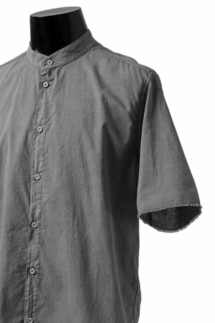 Load image into Gallery viewer, daub SHORT SLEEVE SHIRT / COLD DYED ORGANIC COTTON (GREY)