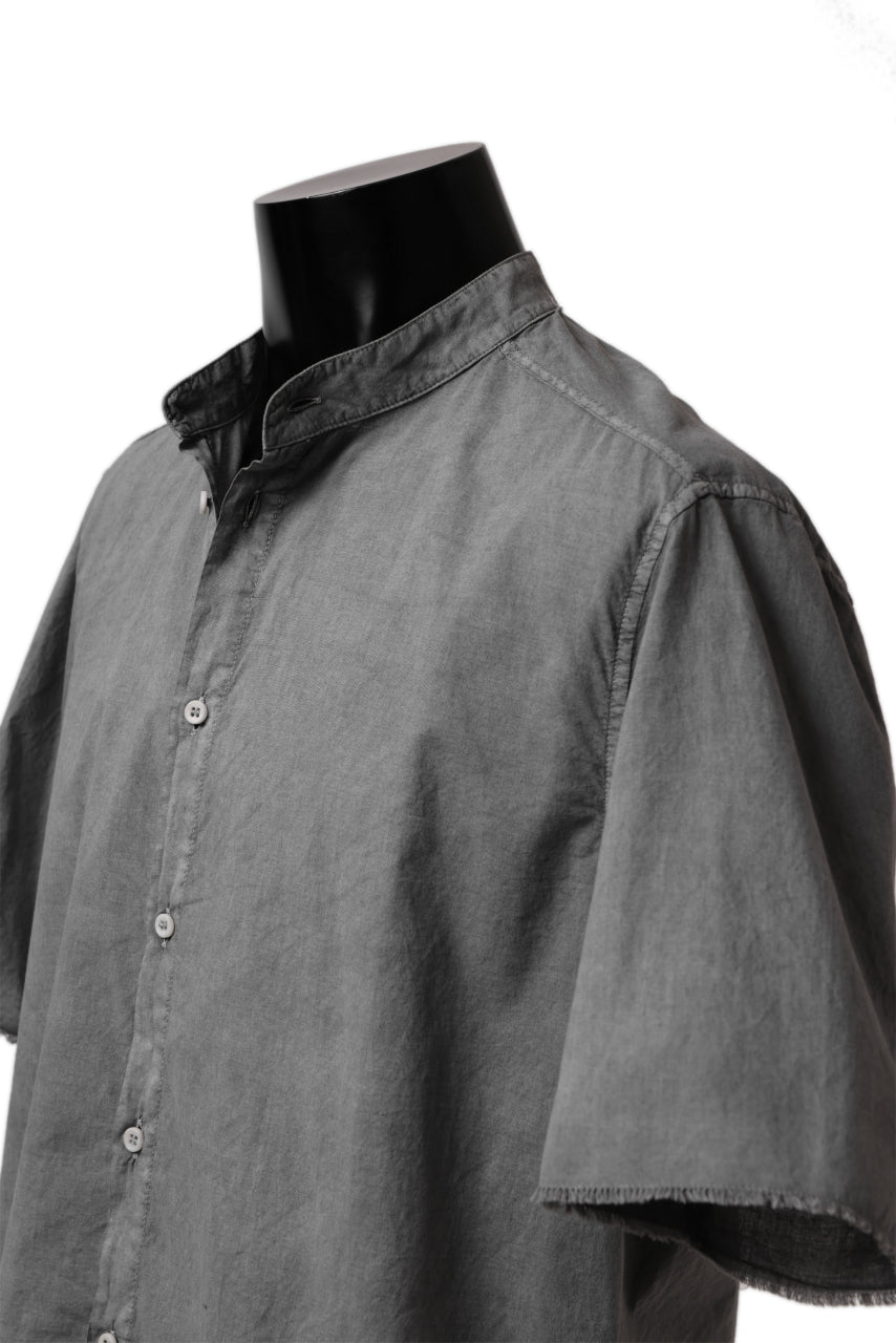 Load image into Gallery viewer, daub SHORT SLEEVE SHIRT / COLD DYED ORGANIC COTTON (GREY)