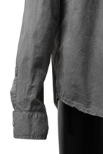 Load image into Gallery viewer, daub LONG SLEEVE SHIRT / COLD DYED COTTON BROAD (GREY)