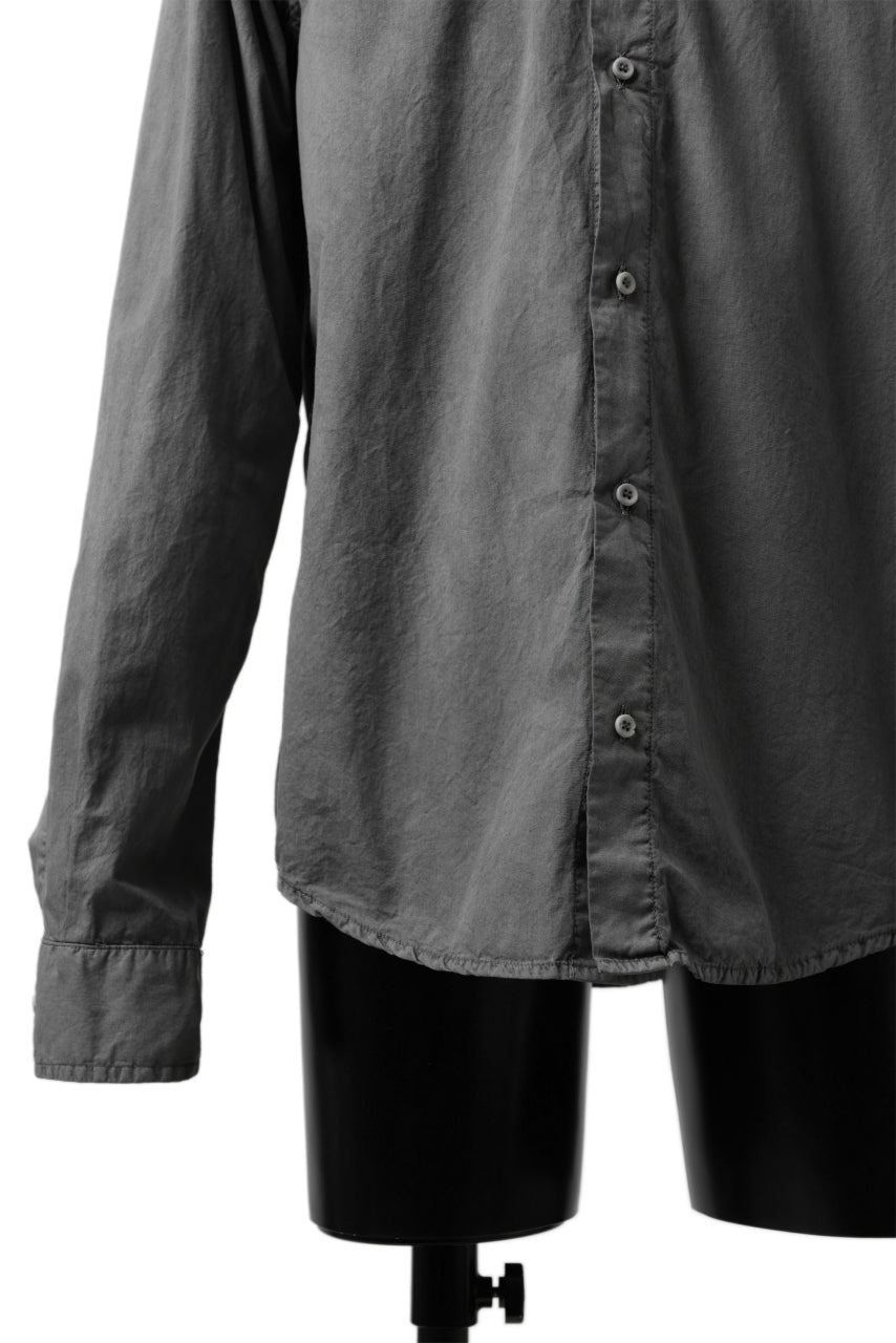 Load image into Gallery viewer, daub LONG SLEEVE SHIRT / COLD DYED COTTON BROAD (GREY)