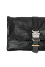 画像をギャラリービューアに読み込む, ierib Folded Clutch Bag with Hand Strap / FVT Oiled Horse (BLACK)