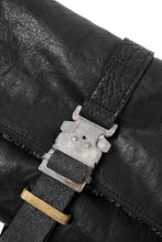 画像をギャラリービューアに読み込む, ierib Folded Clutch Bag with Hand Strap / FVT Oiled Horse (BLACK)
