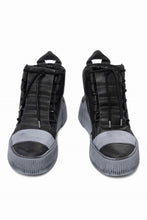 画像をギャラリービューアに読み込む, BORIS BIDJAN SABERI COW LEATHER MID CUT SNEAKER / OBJECT DYED & HAND TREATED "BAMBA1.1" (BLACK)