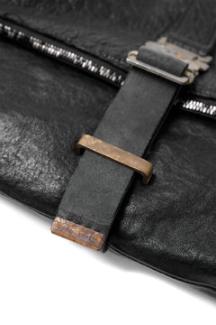 画像をギャラリービューアに読み込む, ierib exclusive Folded Clutch Bag with Shoulder Strap / FVT Oiled Horse (BLACK)