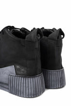 画像をギャラリービューアに読み込む, BORIS BIDJAN SABERI COW LEATHER MID CUT SNEAKER / OBJECT DYED & HAND TREATED "BAMBA1.1" (BLACK)
