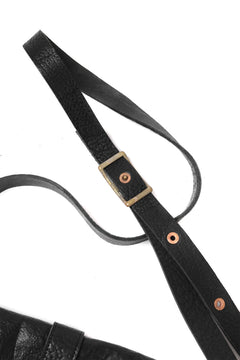 画像をギャラリービューアに読み込む, ierib exclusive Folded Clutch Bag with Shoulder Strap / FVT Oiled Horse (BLACK)