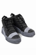 画像をギャラリービューアに読み込む, BORIS BIDJAN SABERI COW LEATHER MID CUT SNEAKER / OBJECT DYED &amp; HAND TREATED &quot;BAMBA1.1&quot; (BLACK)