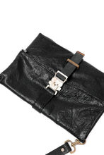画像をギャラリービューアに読み込む, ierib exclusive Folded Clutch Bag with Shoulder Strap / FVT Oiled Horse (BLACK)