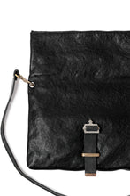 画像をギャラリービューアに読み込む, ierib exclusive Folded Clutch Bag with Shoulder Strap / FVT Oiled Horse (BLACK)