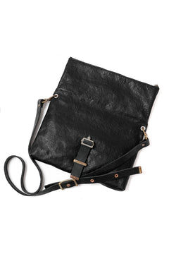 画像をギャラリービューアに読み込む, ierib exclusive Folded Clutch Bag with Shoulder Strap / FVT Oiled Horse (BLACK)