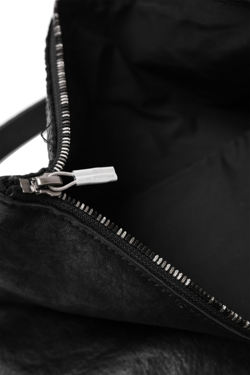 画像をギャラリービューアに読み込む, ierib exclusive Folded Clutch Bag with Shoulder Strap / FVT Oiled Horse (BLACK)