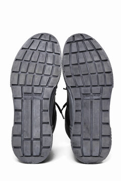 画像をギャラリービューアに読み込む, BORIS BIDJAN SABERI COW LEATHER MID CUT SNEAKER / OBJECT DYED & HAND TREATED "BAMBA1.1" (BLACK)