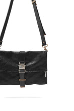 画像をギャラリービューアに読み込む, ierib exclusive Folded Clutch Bag with Shoulder Strap / FVT Oiled Horse (BLACK)