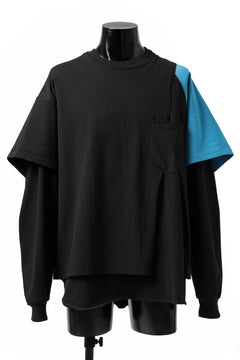 画像をギャラリービューアに読み込む, FACETASM CRAZY LAYERED LS TEE (BLACK)