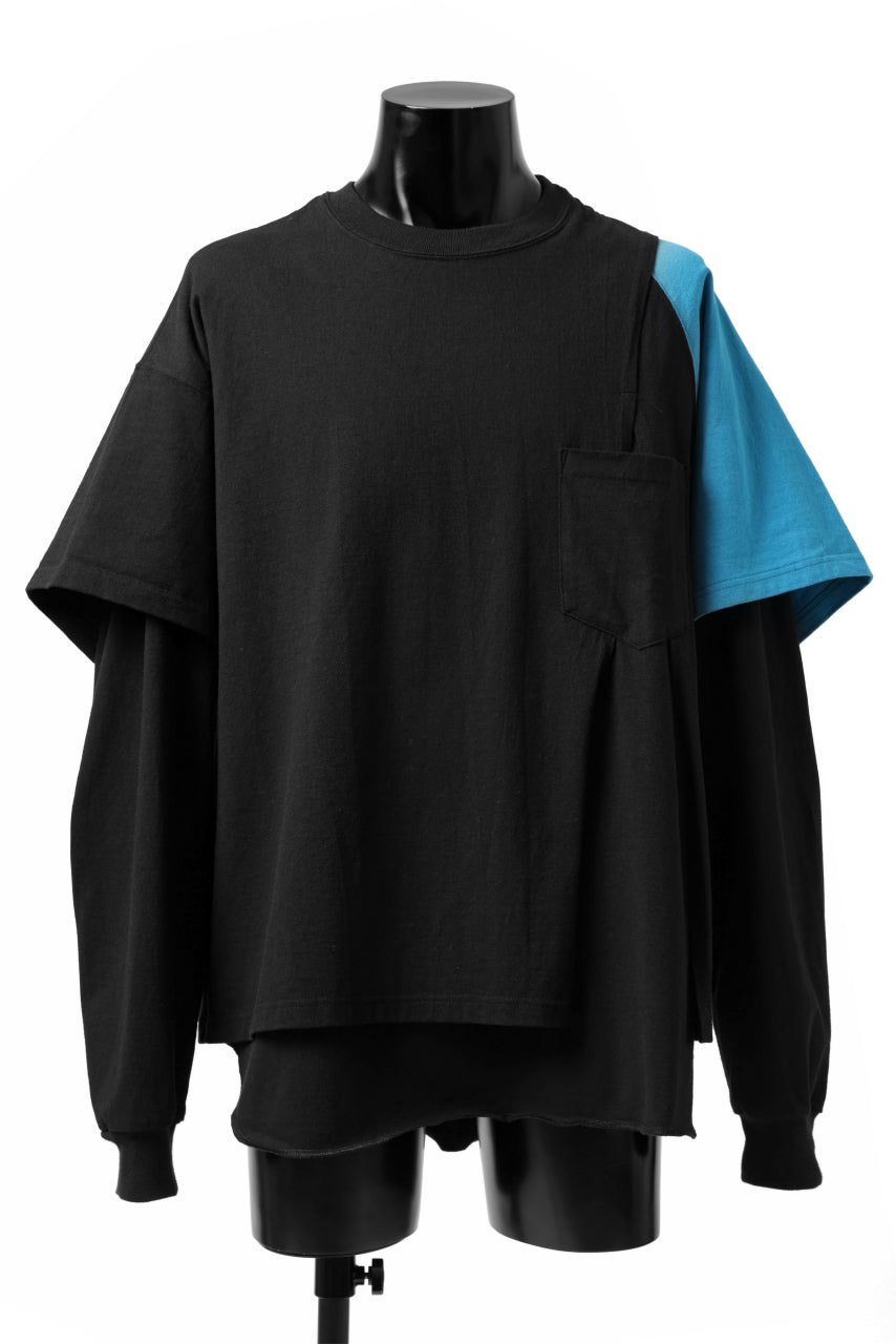 画像をギャラリービューアに読み込む, FACETASM CRAZY LAYERED LS TEE (BLACK)