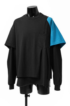 画像をギャラリービューアに読み込む, FACETASM CRAZY LAYERED LS TEE (BLACK)