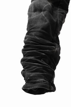 画像をギャラリービューアに読み込む, BORIS BIDJAN SABERI DROP CROTCH SLIM PANTS / STONE WASHED &amp; USED EFFECT &amp; BODY MOLDED &quot;P23-F1603K&quot; (BLACK DENIM)