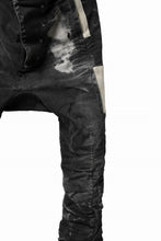 画像をギャラリービューアに読み込む, BORIS BIDJAN SABERI DROP CROTCH PANTS / STONE WASHED & USED EFFECT & BODY MOLDED "P24-F1603K" (BLACK DENIM)