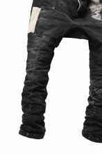 画像をギャラリービューアに読み込む, BORIS BIDJAN SABERI DROP CROTCH PANTS / STONE WASHED & USED EFFECT & BODY MOLDED "P24-F1603K" (BLACK DENIM)