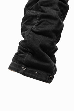 画像をギャラリービューアに読み込む, BORIS BIDJAN SABERI DROP CROTCH PANTS / STONE WASHED & USED EFFECT & BODY MOLDED "P24-F1603K" (BLACK DENIM)