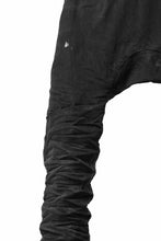 画像をギャラリービューアに読み込む, BORIS BIDJAN SABERI DROP CROTCH PANTS / STONE WASHED & USED EFFECT & BODY MOLDED "P24-F1603K" (BLACK DENIM)