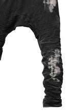 画像をギャラリービューアに読み込む, BORIS BIDJAN SABERI DROP CROTCH PANTS / STONE WASHED & USED EFFECT & BODY MOLDED "P24-F1603K" (BLACK DENIM)