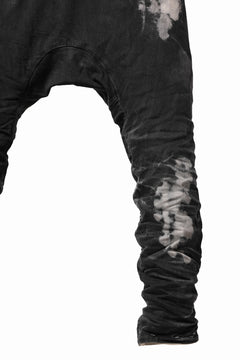 画像をギャラリービューアに読み込む, BORIS BIDJAN SABERI DROP CROTCH PANTS / STONE WASHED & USED EFFECT & BODY MOLDED "P24-F1603K" (BLACK DENIM)