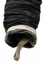 画像をギャラリービューアに読み込む, BORIS BIDJAN SABERI DROP CROTCH PANTS / STONE WASHED & USED EFFECT & BODY MOLDED "P24-F1603K" (BLACK DENIM)