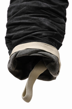 画像をギャラリービューアに読み込む, BORIS BIDJAN SABERI DROP CROTCH PANTS / STONE WASHED & USED EFFECT & BODY MOLDED "P24-F1603K" (BLACK DENIM)