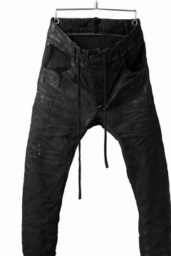 画像をギャラリービューアに読み込む, BORIS BIDJAN SABERI TIGHT FIT PANTS / VINYL COATED & NICKEL PRESSED & BODY MOLDED "P13.TF-F1504K" (BLACK)