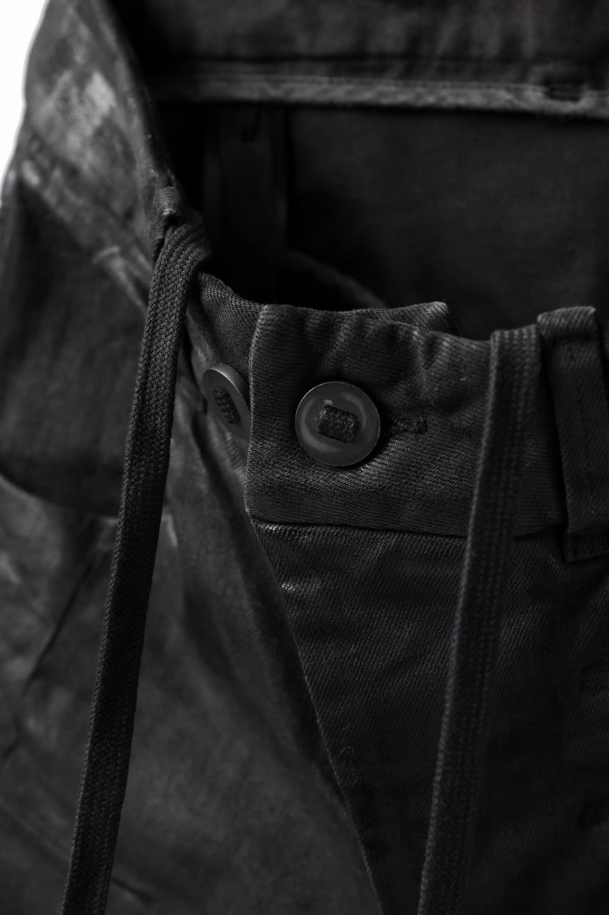 画像をギャラリービューアに読み込む, BORIS BIDJAN SABERI TIGHT FIT PANTS / VINYL COATED & NICKEL PRESSED & BODY MOLDED "P13.TF-F1504K" (BLACK)