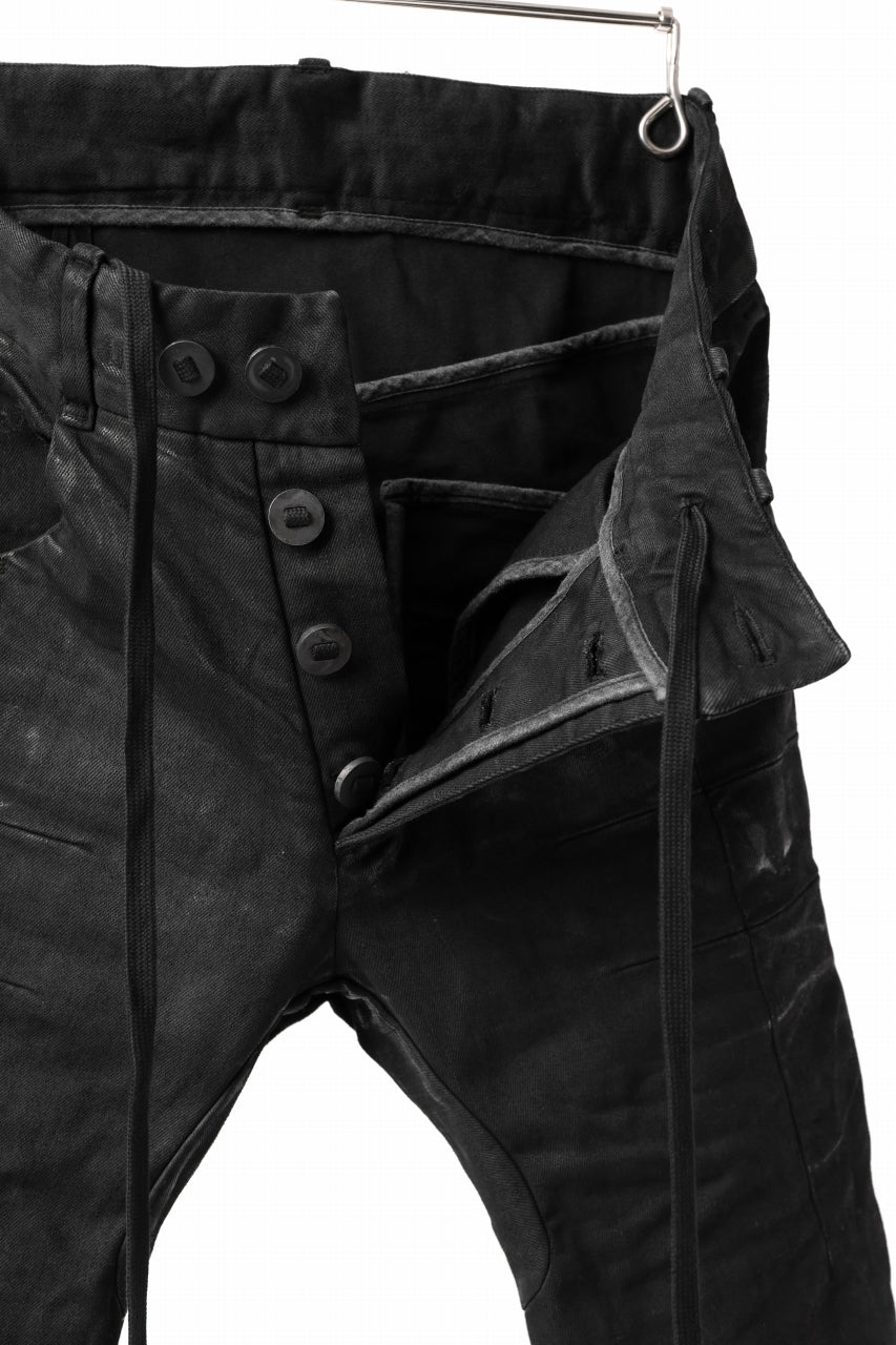 画像をギャラリービューアに読み込む, BORIS BIDJAN SABERI TIGHT FIT PANTS / VINYL COATED &amp; NICKEL PRESSED &amp; BODY MOLDED &quot;P13.TF-F1504K&quot; (BLACK)