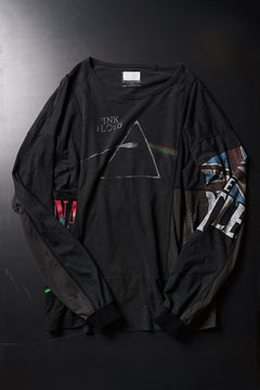 画像をギャラリービューアに読み込む, CHANGES VINTAGE REMAKE MULTI PANEL L/S TEE (BLACK #A)