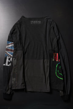 画像をギャラリービューアに読み込む, CHANGES VINTAGE REMAKE MULTI PANEL L/S TEE (BLACK #A)