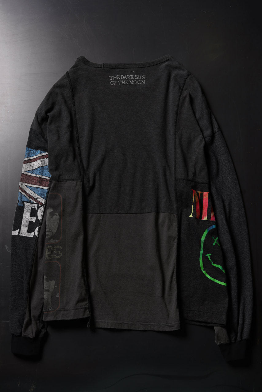 画像をギャラリービューアに読み込む, CHANGES VINTAGE REMAKE MULTI PANEL L/S TEE (BLACK #A)