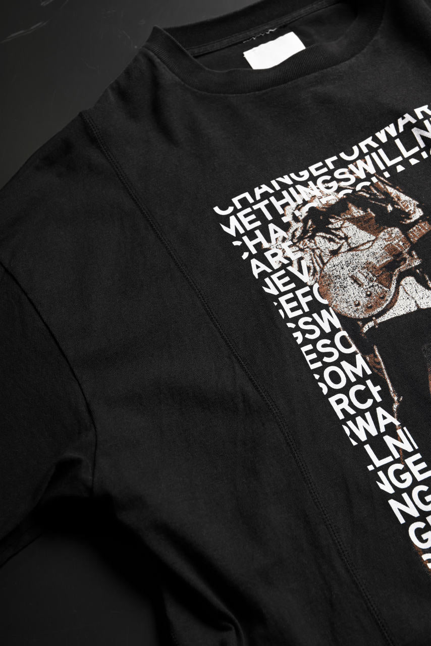 画像をギャラリービューアに読み込む, CHANGES VINTAGE REMAKE MULTI PANEL S/S TEE (BLACK #A)