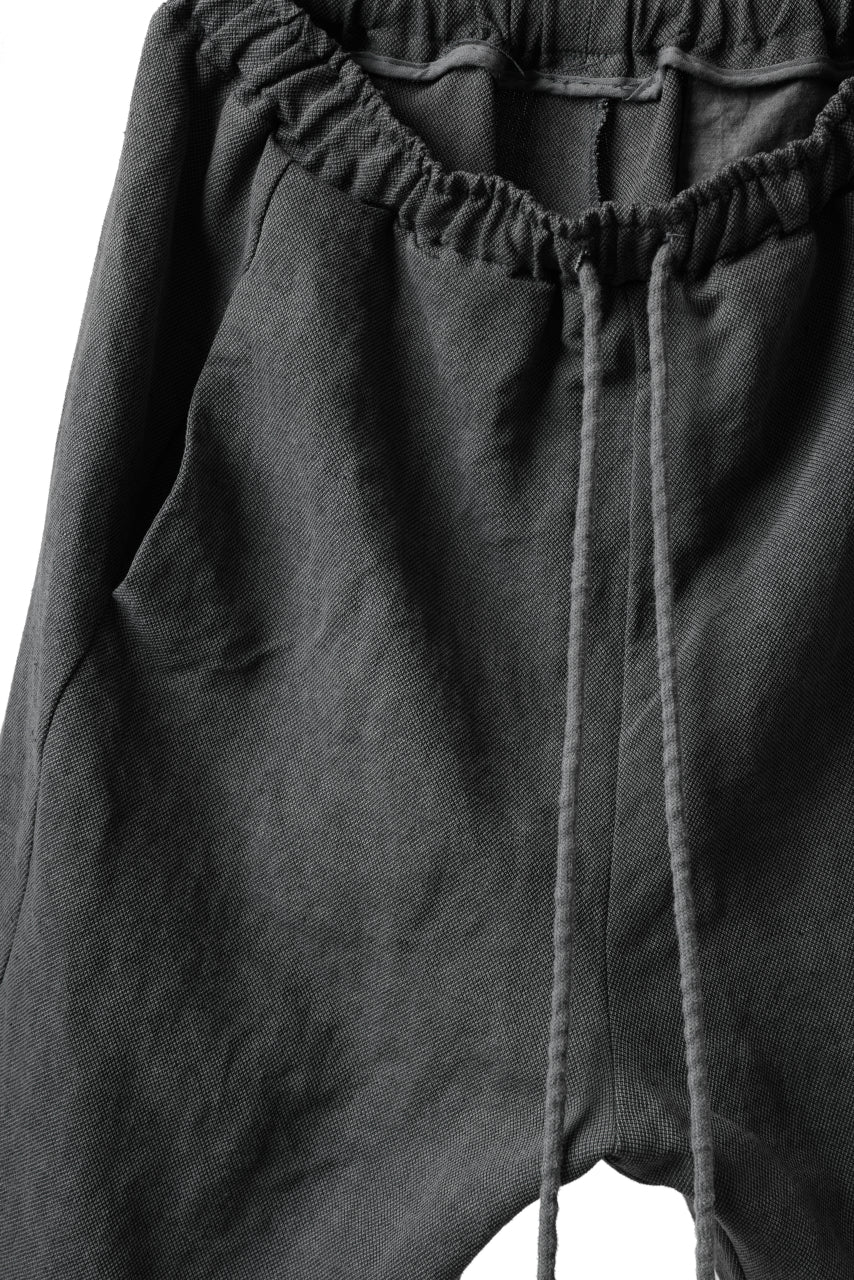 Load image into Gallery viewer, daub EASY WAIST SHORT PANTS / COLD DYED COLI CANVAS (GREY)