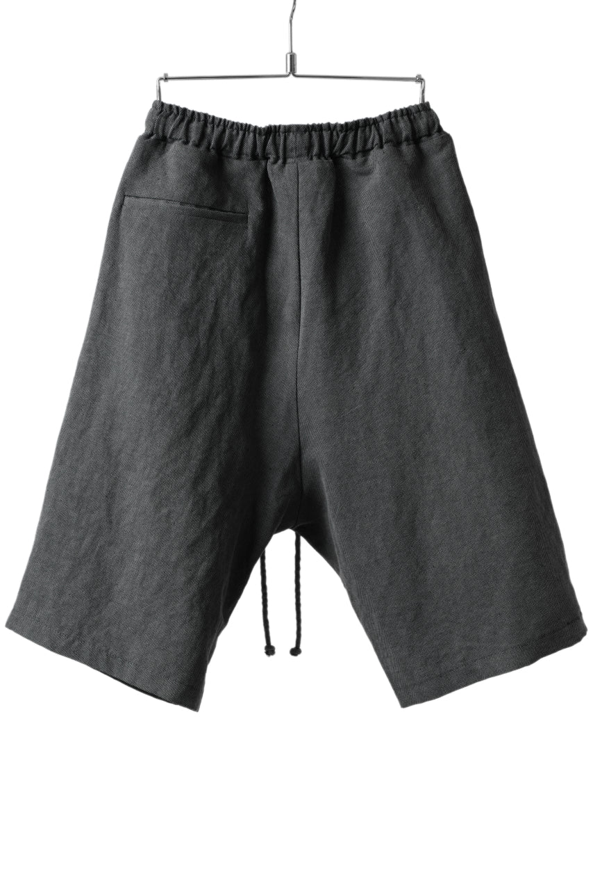 Load image into Gallery viewer, daub EASY WAIST SHORT PANTS / COLD DYED COLI CANVAS (GREY)