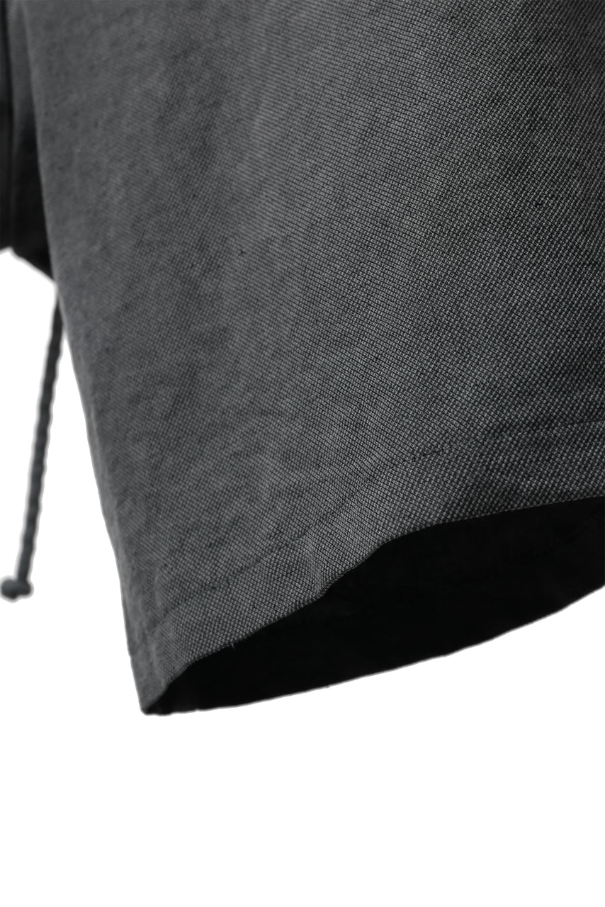 Load image into Gallery viewer, daub EASY WAIST SHORT PANTS / COLD DYED COLI CANVAS (GREY)