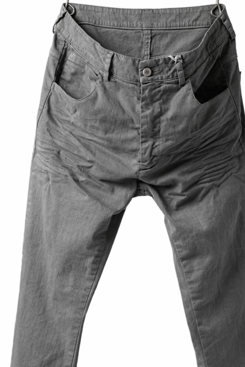 画像をギャラリービューアに読み込む, daub DYEING ERGONOMIC SLIM PANTS / L.TWILL (GREY)