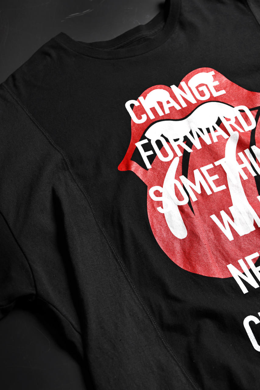 画像をギャラリービューアに読み込む, CHANGES VINTAGE REMAKE MULTI PANEL S/S TEE (BLACK #D)