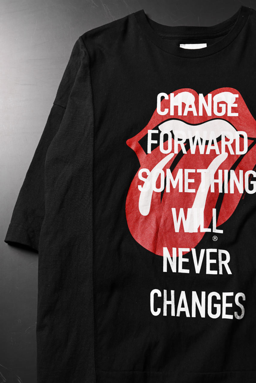 画像をギャラリービューアに読み込む, CHANGES VINTAGE REMAKE MULTI PANEL S/S TEE (BLACK #D)